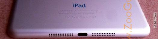 iPad Mini carcasa plateada vista por detrás
