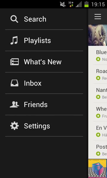 Spotify para Android renovación