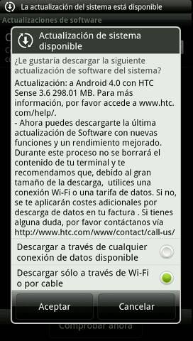 Actualización HTC