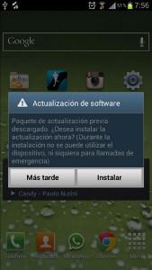 Captura de pantalla de Samsung Galaxy S3