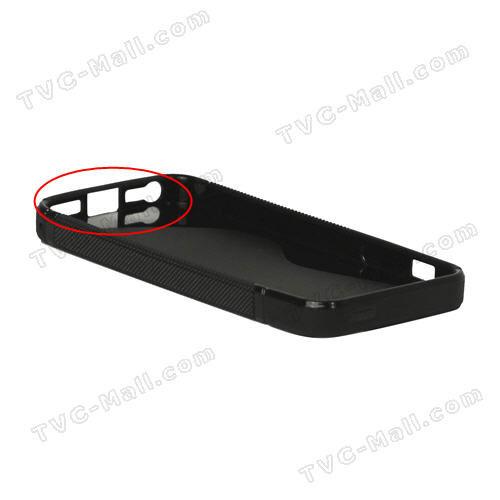 Diseño de carcasa en negro para iPhone 5
