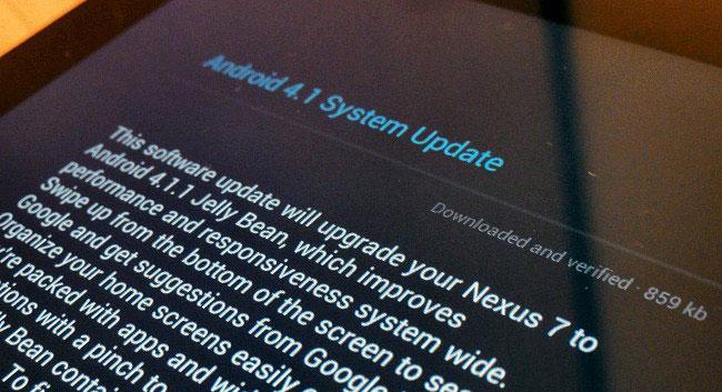 Google Nexus 7 actualización Android 4.1.1 Jelly Bean
