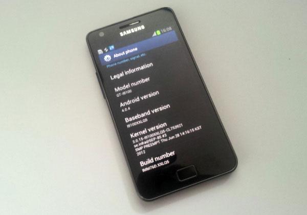 Actualización Ice Cream Sandwich 4.0.4 para el Samsung Galaxy S2