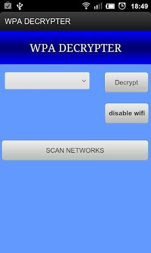 Captura de pantalla WPA Decrypter