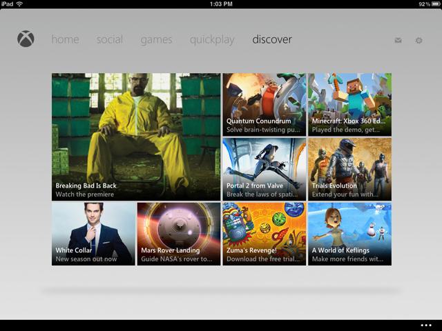 My Xbox Live en el iPad