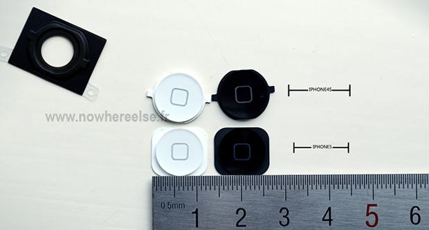 Detalle botón frontal iPhone 5