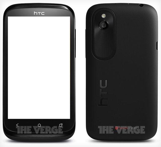HTC One V Plus negro frontal