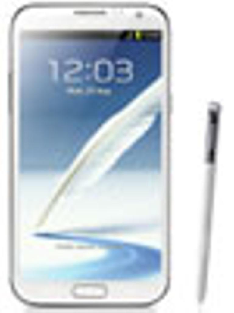 Samsung Galaxy Note 2 en color blanco con lápiz