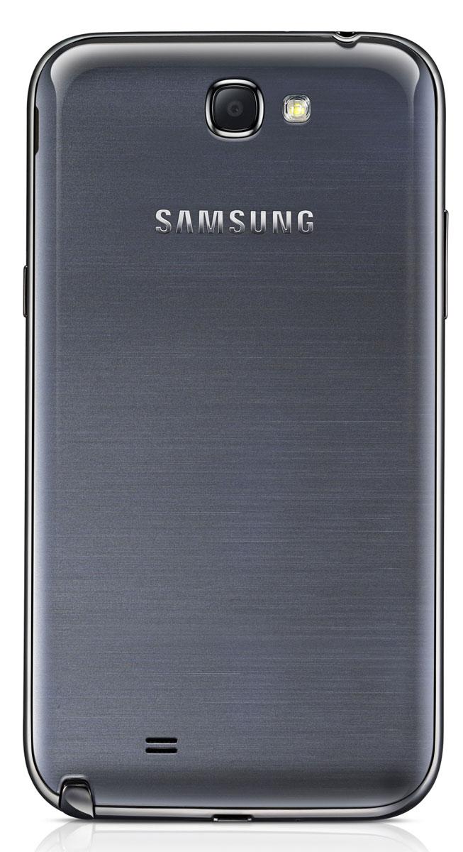 Samsung Galaxy Note 2 en color azul, zona trasera