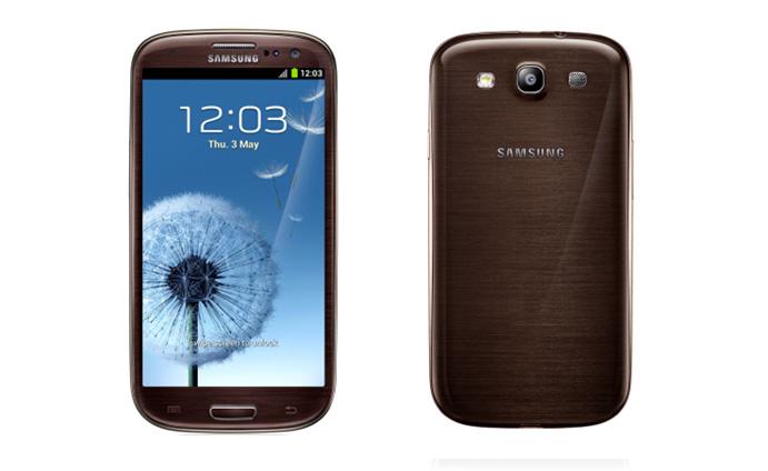 Samsung Galaxy S3 color ámbar marrón