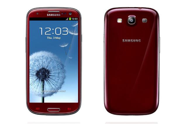Samsung Galaxy S3 color rojo granate