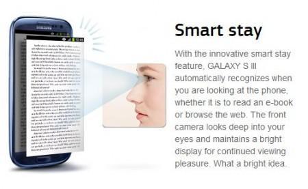 Función SmartStay en Galaxy S3