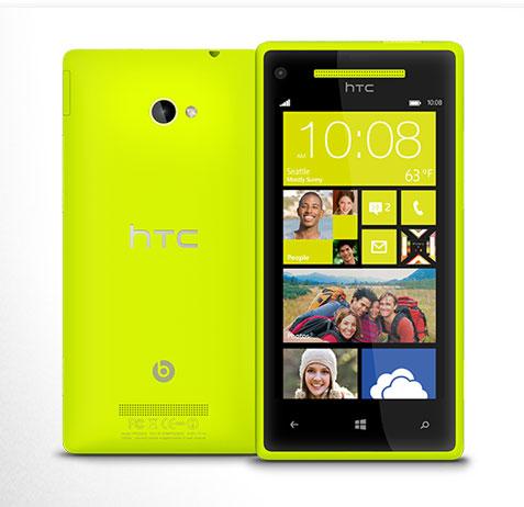 Vistas del HTC 8X