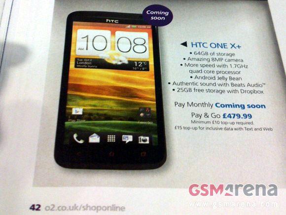 El HTC One X Plus aparece de nuevo con O2