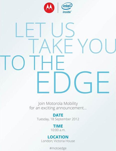 Invitación Motorola Mobility 18 septiembre