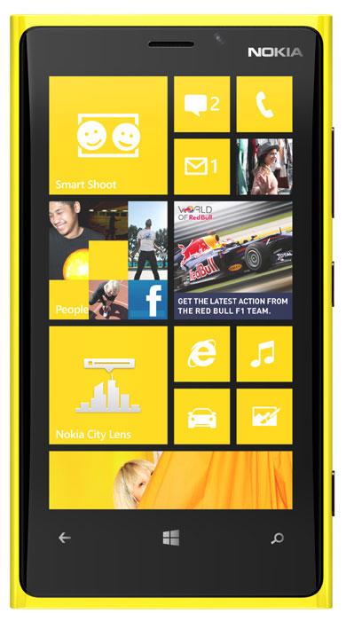Nokia Lumia 920 de color amarillo