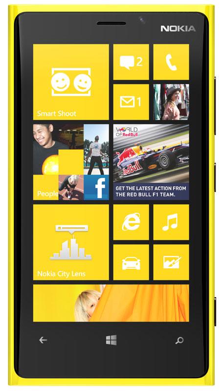 Nokia Lumia 920 en amarillo
