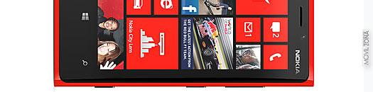Nokia Lumia 920 de color rojo