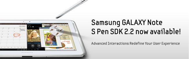 Versión 2.2 del SDK para el S-Pen del Galaxy Note