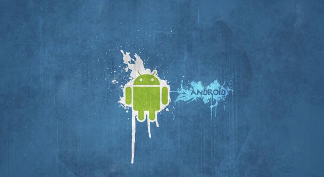Logotipo de Android en salvapantallas