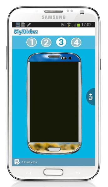 Aplicación MyStickrs en Samsung Galaxy Note 2