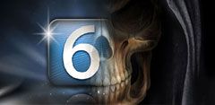 Logotipo IOS 6 con calavera