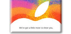 Invitación oficial al evento del iPad Mini