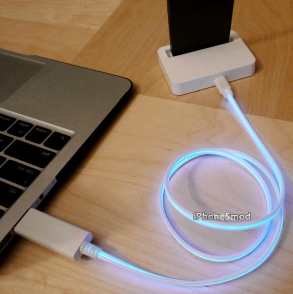 Cable Lightning para iPhone 5 con luz
