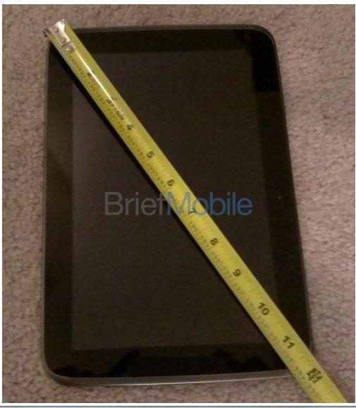 Nexus 10, medida en diagonal
