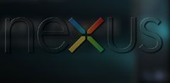 Logotipo de nexus con fondo azul nublado