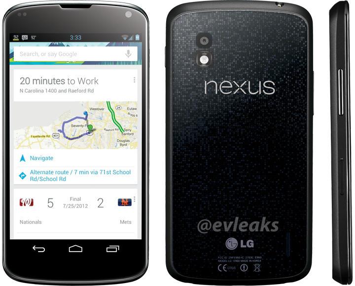 Diseño del Nexus 4