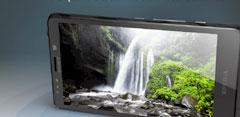 Xperia T pantalla con cascada y rio