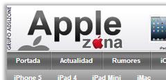 Captura web AppleZona