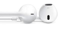 Auriculares blancos del iPhone 5