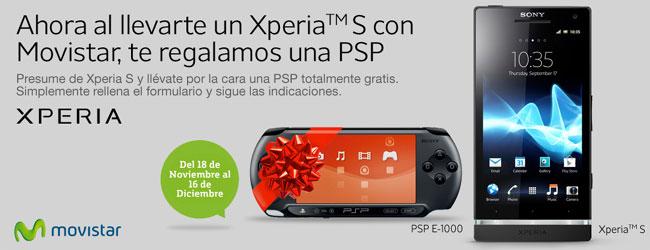 Oferta de Sony y Movistar: consigue un Xperia S y de regalo una PSP