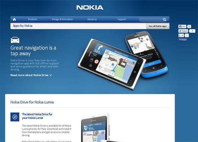 Nokia Drive en Windows Phone 8