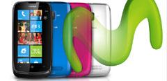 Imagen teléfonos Nokia Lumia 610 en tres colores