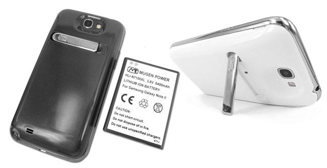Tamaño Galaxy Note 2 con batería Mugen Power