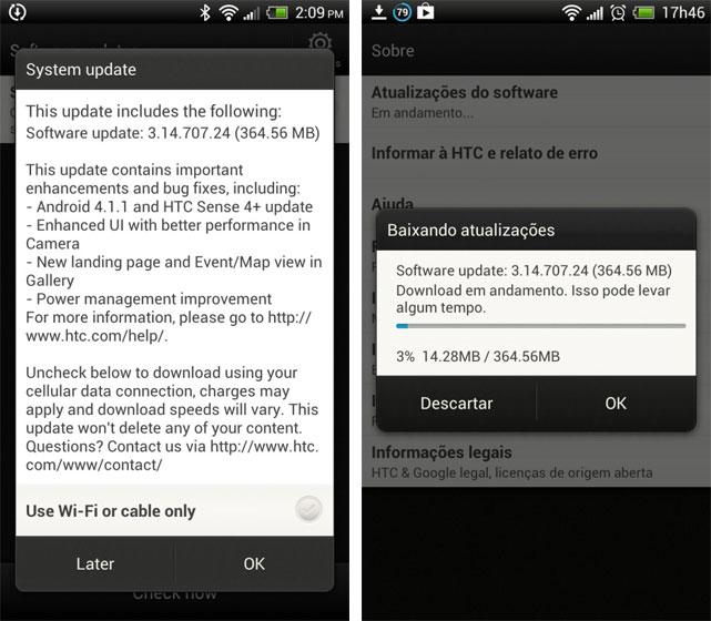 Actualización del HTC One X