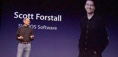 Steve Jobs y Scott Forstall