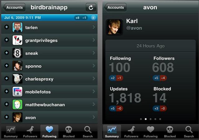 Aplicación Birdbrain para iPhone 5
