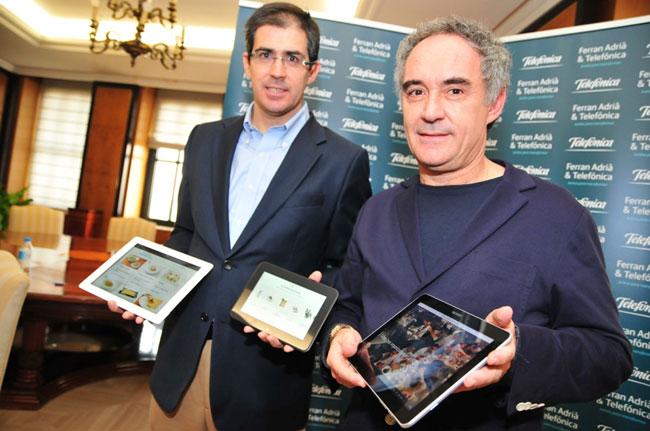 Ferran Adriá presenta la aplicación Adriá en casa