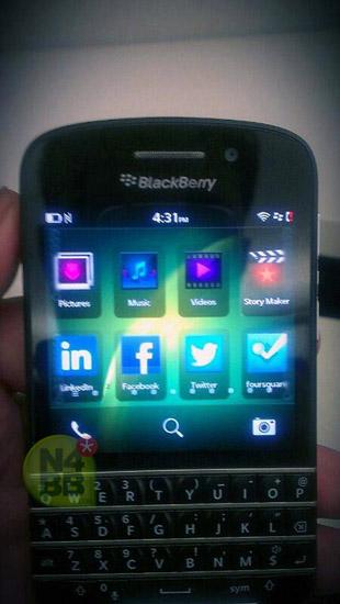 BlackBerry OS 10 en BlackBerry X10