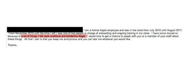 Email con posibles fraudes en Apple Store