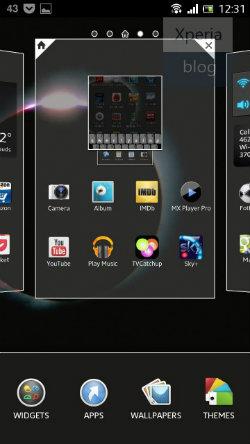 Nuevo interfaz del Launcher Sony Xperia
