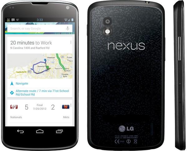 Teléfono Nexus 4 de Google