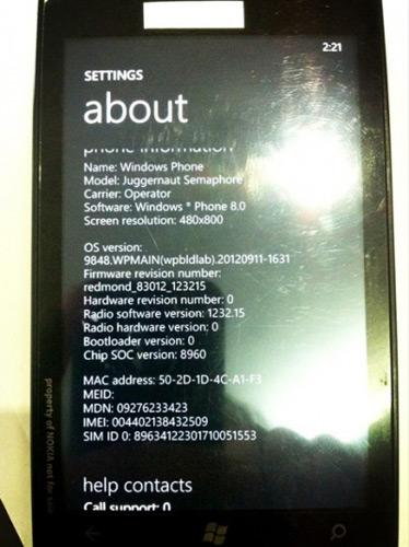 Especificaciones del Nokia Lumia Phablet