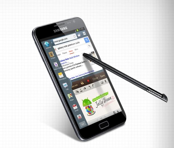 Teléfono Samsung Galaxy Note con MultiWindow