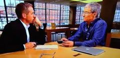 Tim Cook entrevistado en la NBC