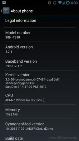 CyanogenMod para Samsung Galaxy S3 con Android 4.2.1